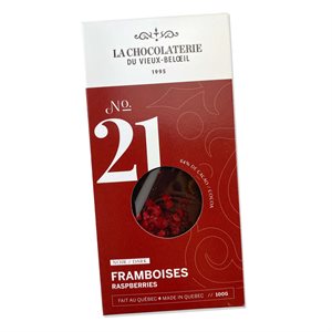 Tablette de chocolat noir #21 – Framboises
