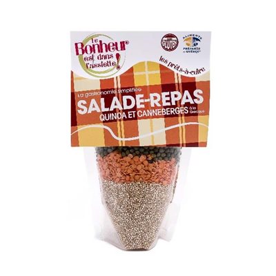 Salade-repas quinoa canneberges