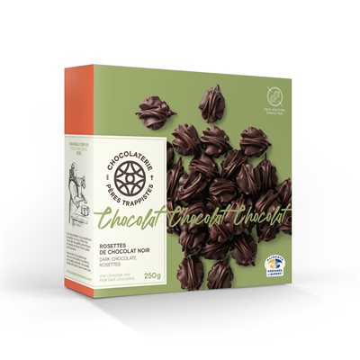 Chocolaterie des Pères Trappistes - Dark Chocolate Rosettes 250g