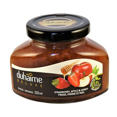 Tartinade Deluxe fraises, pommes & miel - Duhaime Gourmet 150ml